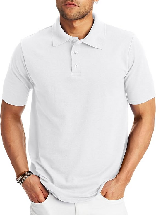 Greeserfd Men’s X-Temp Short Sleeve Polo Shirt, Midweight Men's Shirt